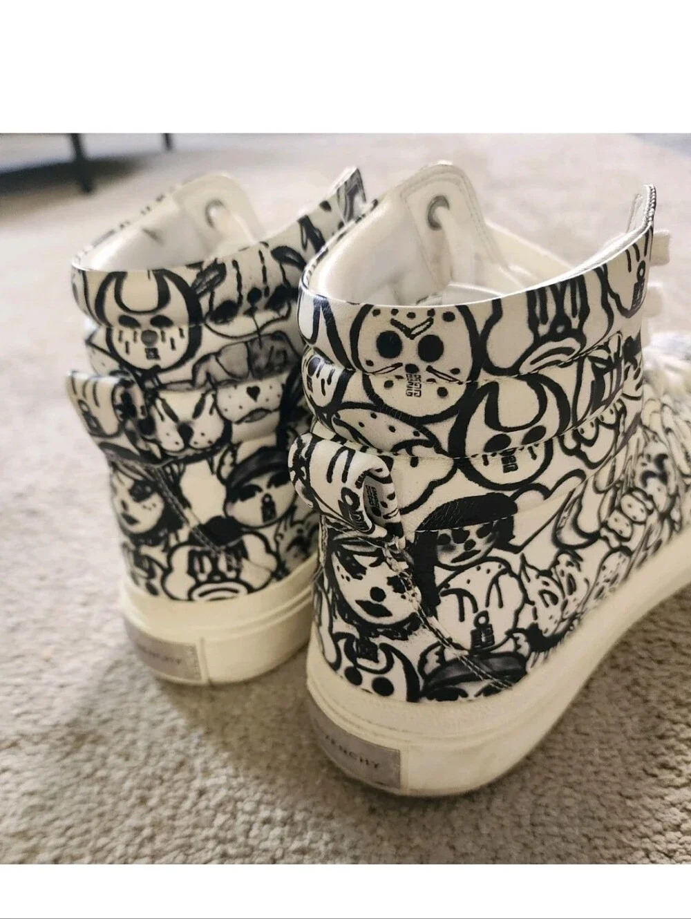 Givenchy X Chito Mens High Too 4G White Sneakers Size 8 US (41 EU)